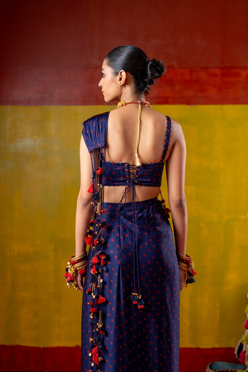 JHUMKI JHALAK JHANKAR SKIRT WITH CORSET AND FLOATING   SET OF 3