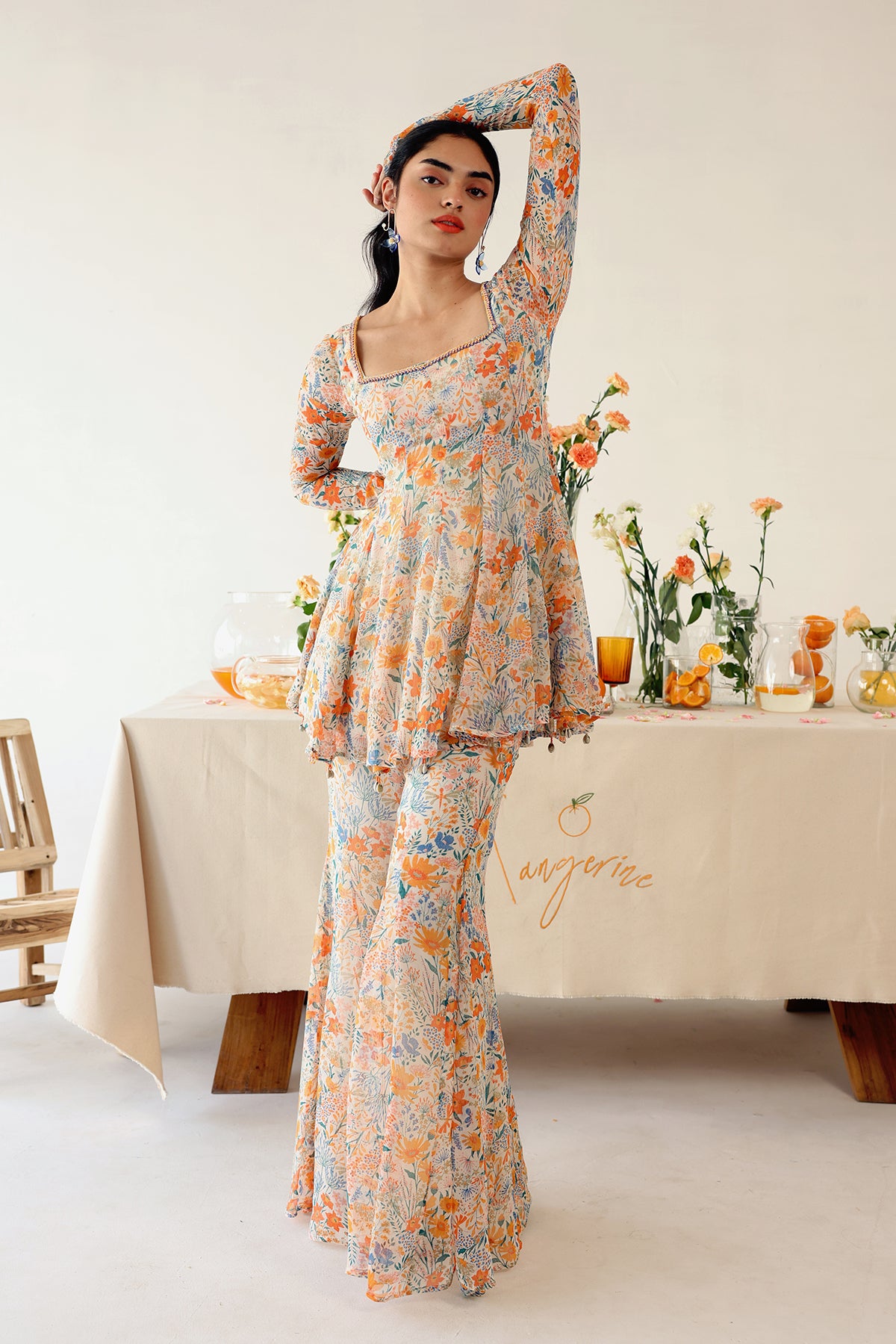 PANSY GHARARA SET of 2