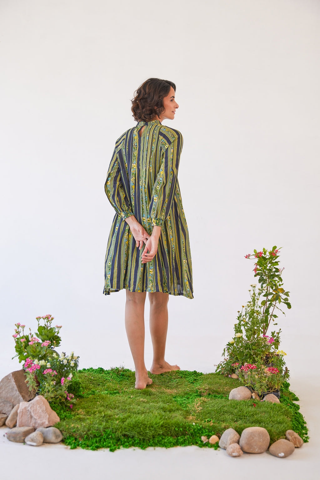 WOMEN'S BLACK CHIFFON FIONA IN BLACK DRESS