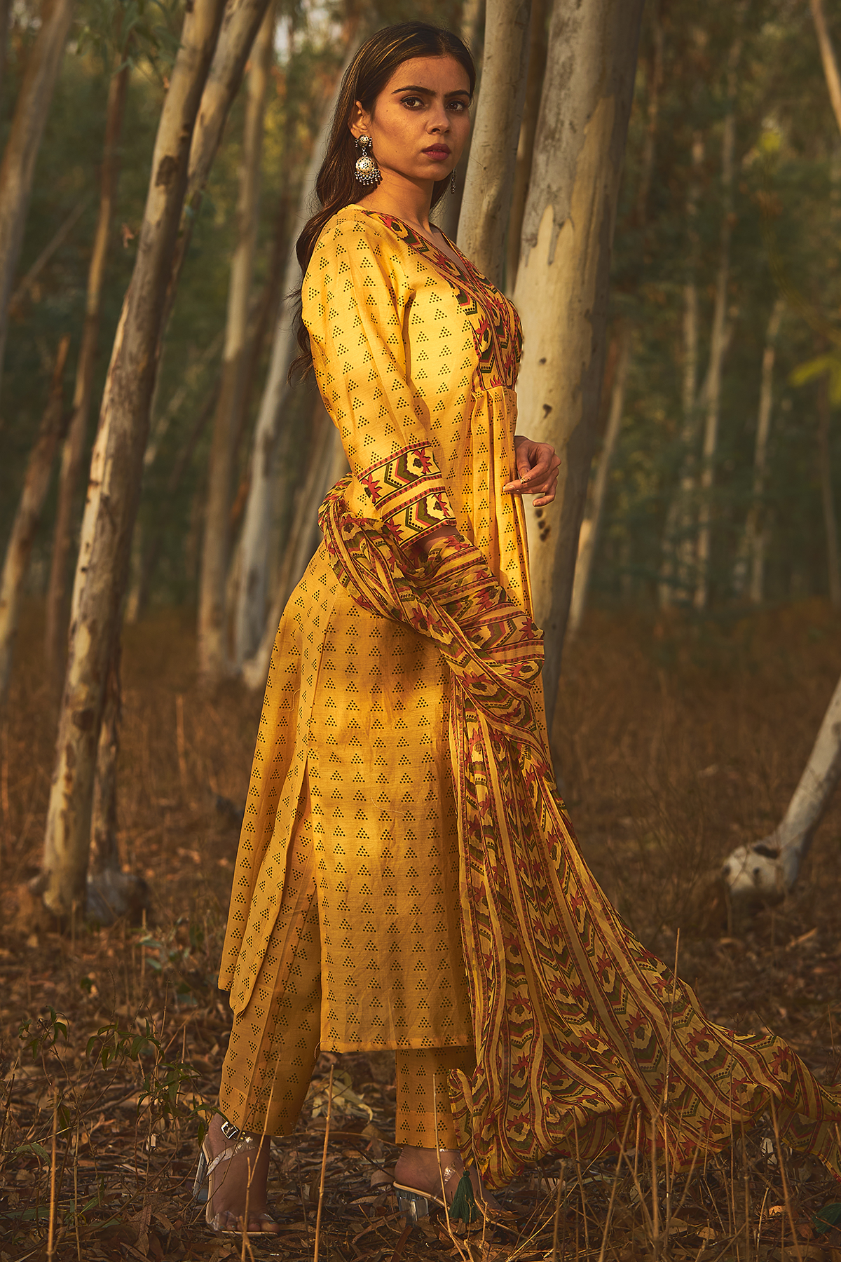 Bee Balm Kurta Set Of 3 - Baise Gaba