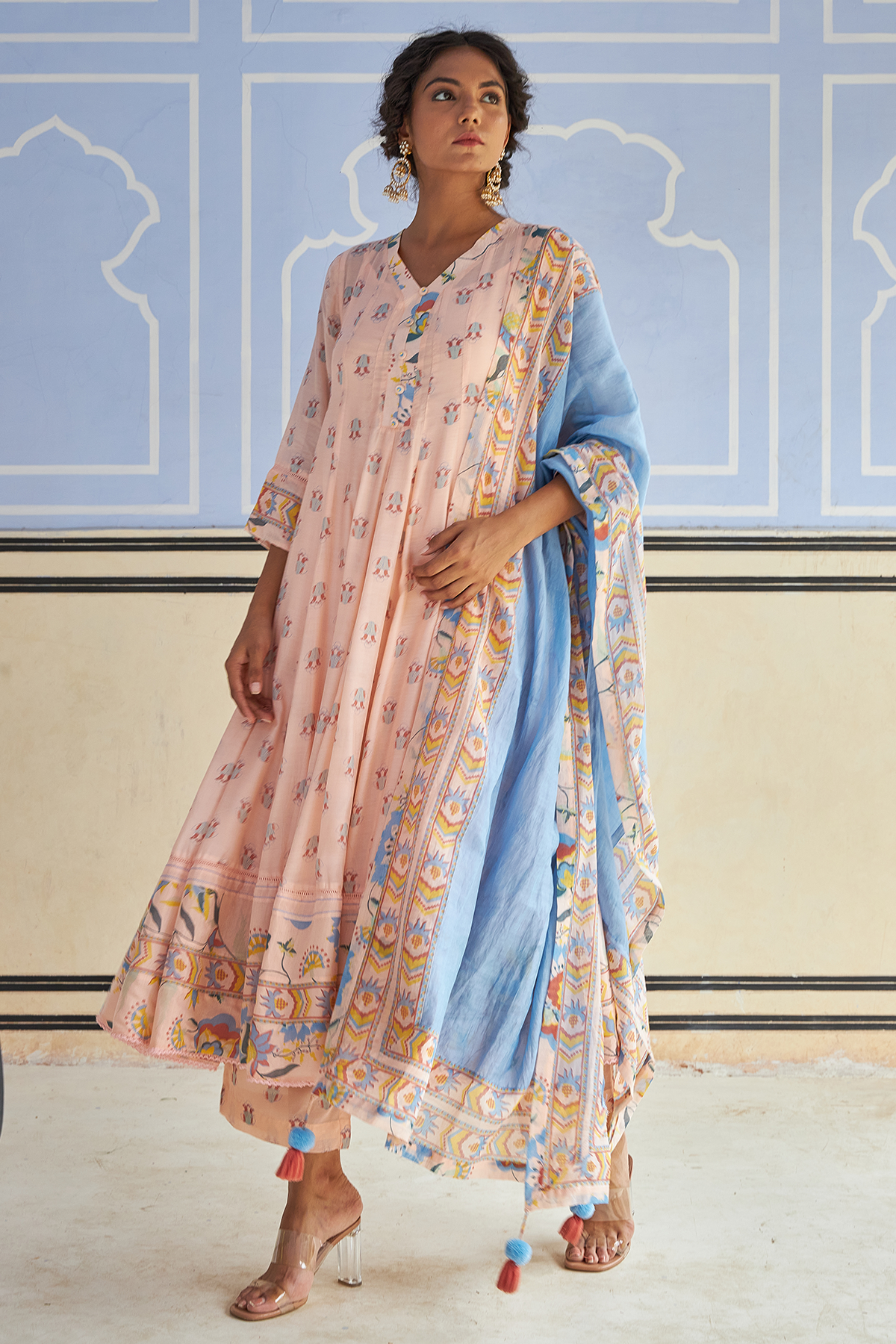 Darmiyaan Anarkali Set Of 3 - Baise Gaba