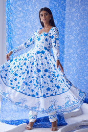 Nirad anarkali set of 3 - Baise Gaba