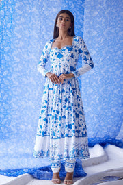 Nirad anarkali set of 3 - Baise Gaba