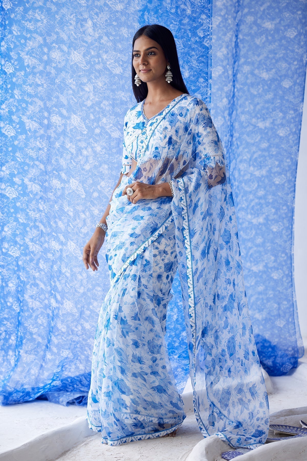 Sheesh Organza Saree - Baise Gaba