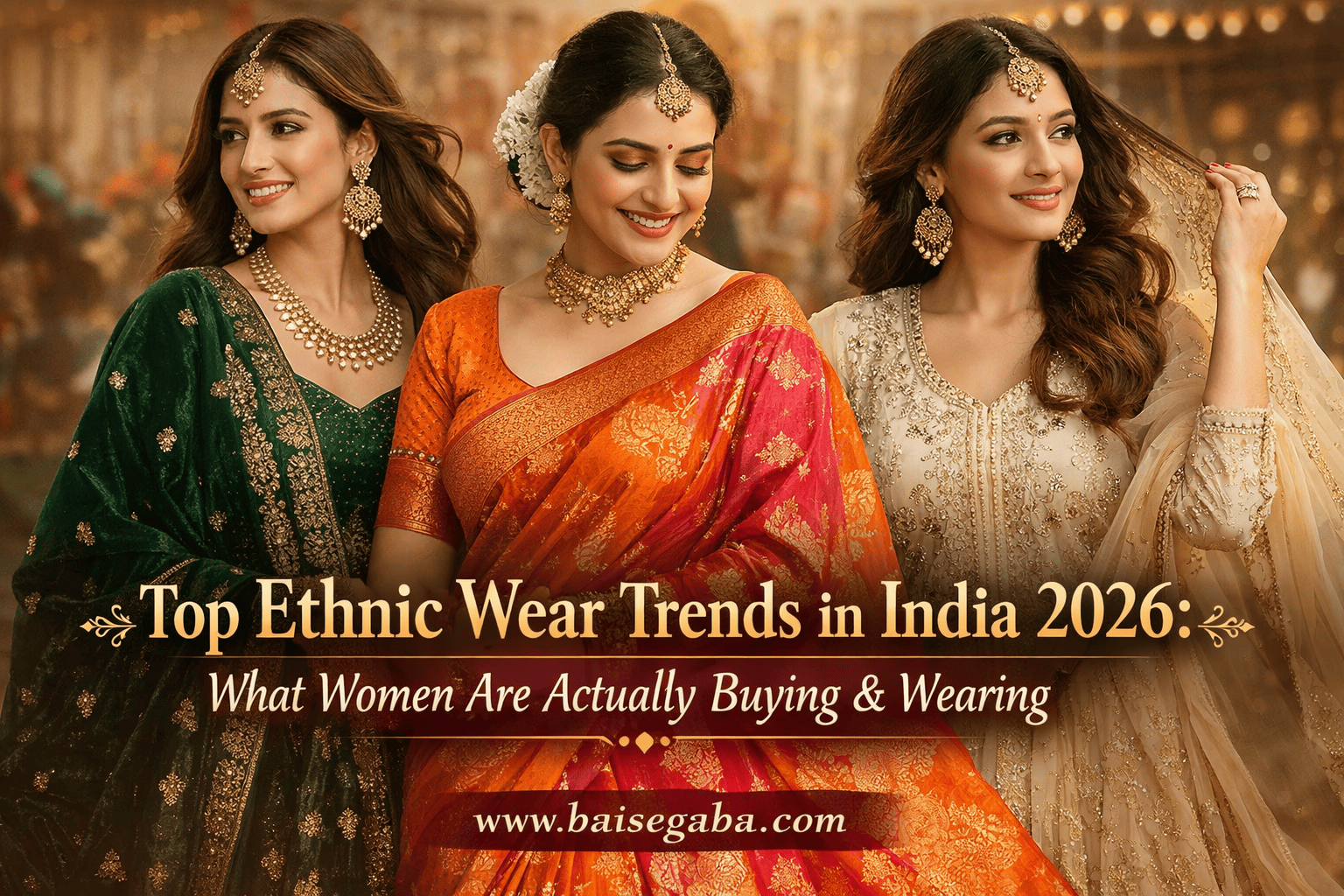 Top Ethnic Wear Trends in India 2026: What Women Are Actually Buying & Wearing