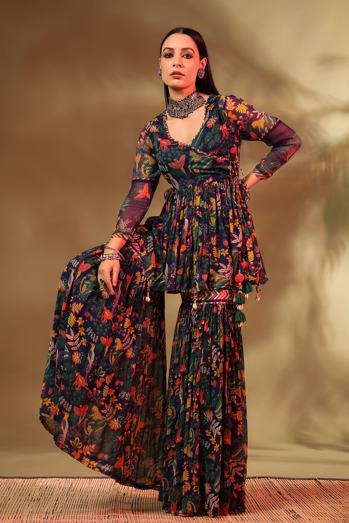 Baise Gaba Gharara Set For Women
