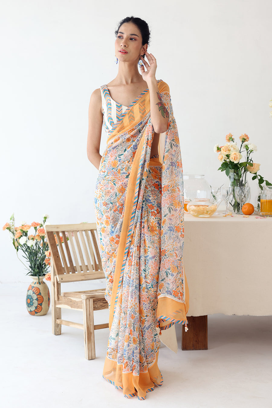 REVEREE SAREE SET