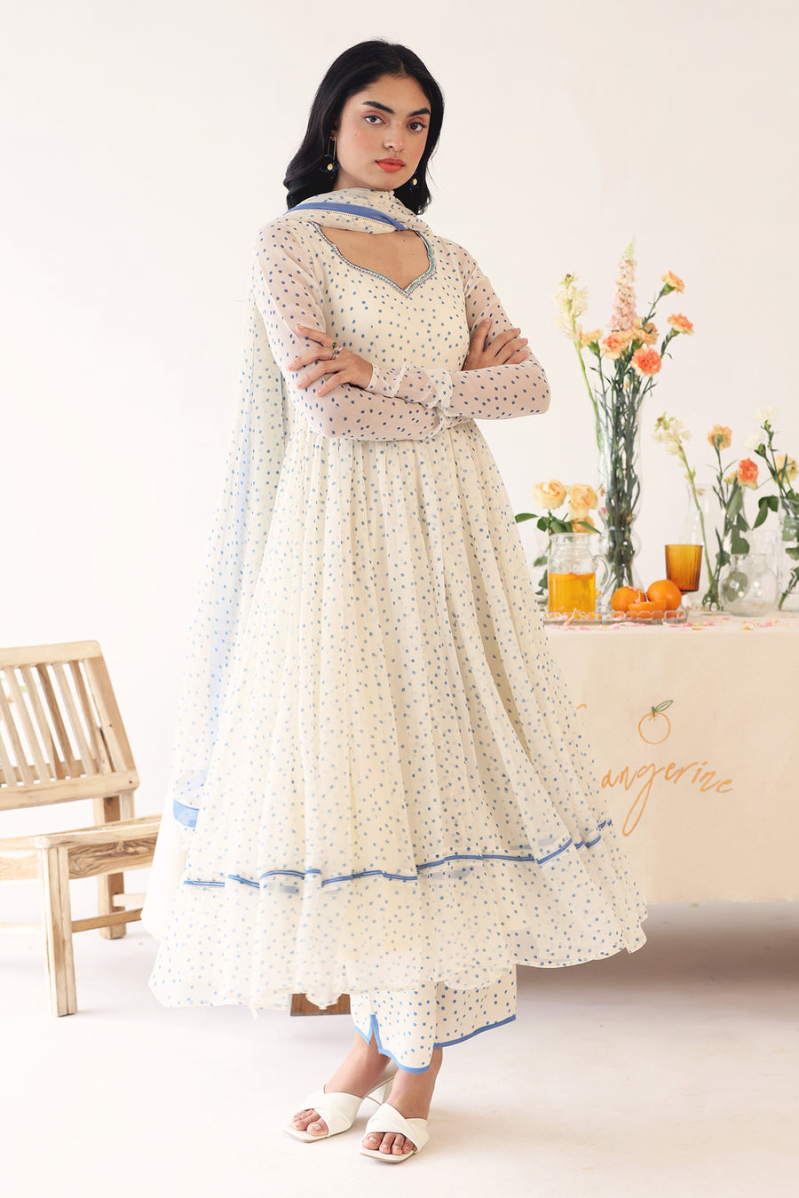 BOONDIE  ANARKALI kurta