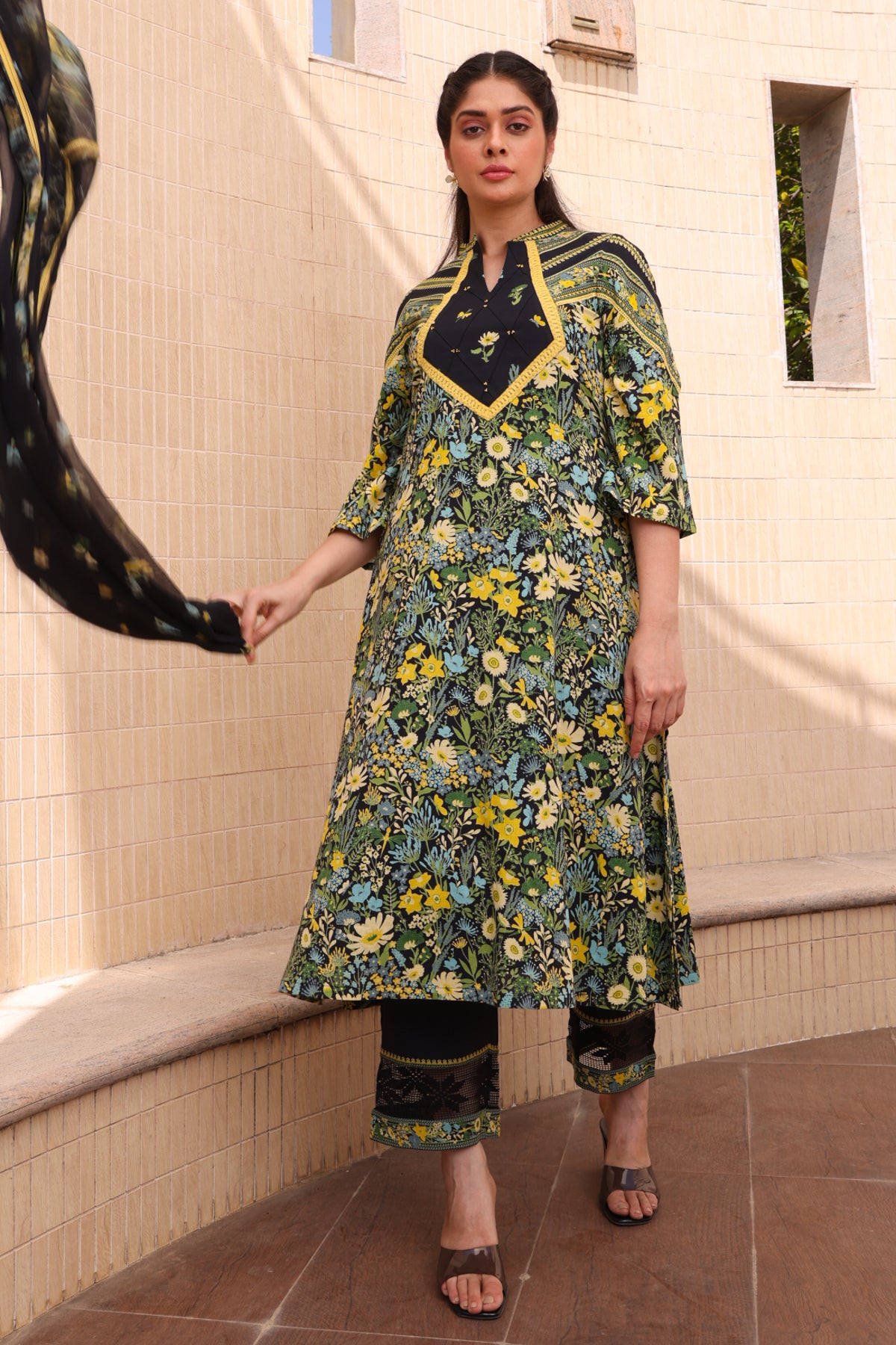 Amor A-Line Kurta Set Of 3 Â ^
