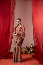 ROSHNI SAREE WITH UNSTITCHED BLOUSE PIECES