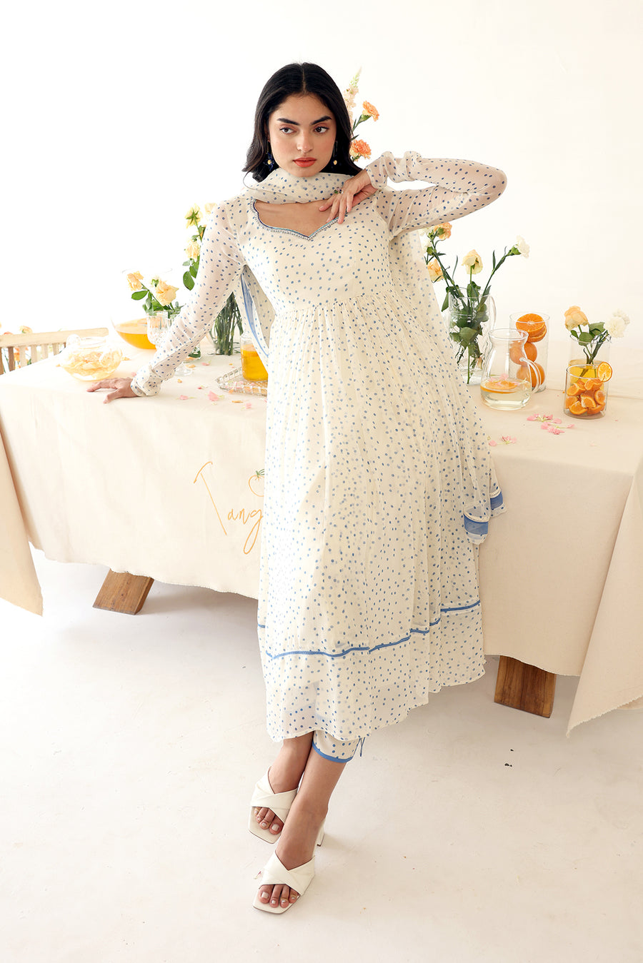 BOONDIE  ANARKALI kurta