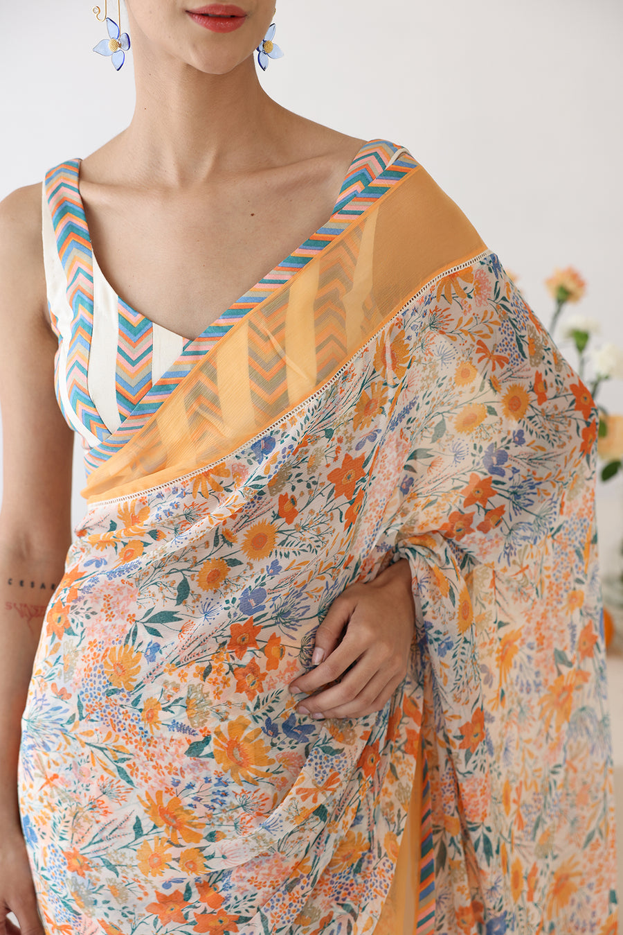 REVEREE SAREE WITH BLOUSE PIECE