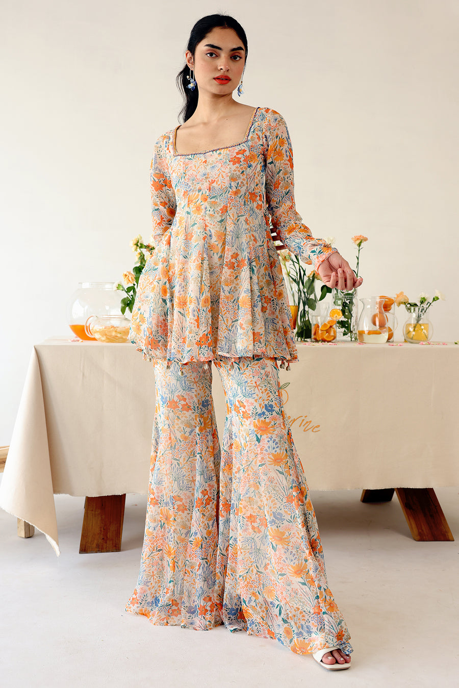 PANSY GHARARA SET of 2