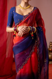 RANGOLI SAREE WITH UNSTITCHED BLOUSE PIECES
