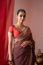RAGINI  SAREE WITH UNSTITCHED BLOUSE