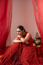 RASM SKIRT WITH KESAR KOTI SET OF 2