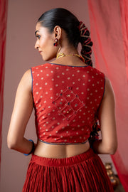 RASM SKIRT WITH KESAR KOTI SET OF 2