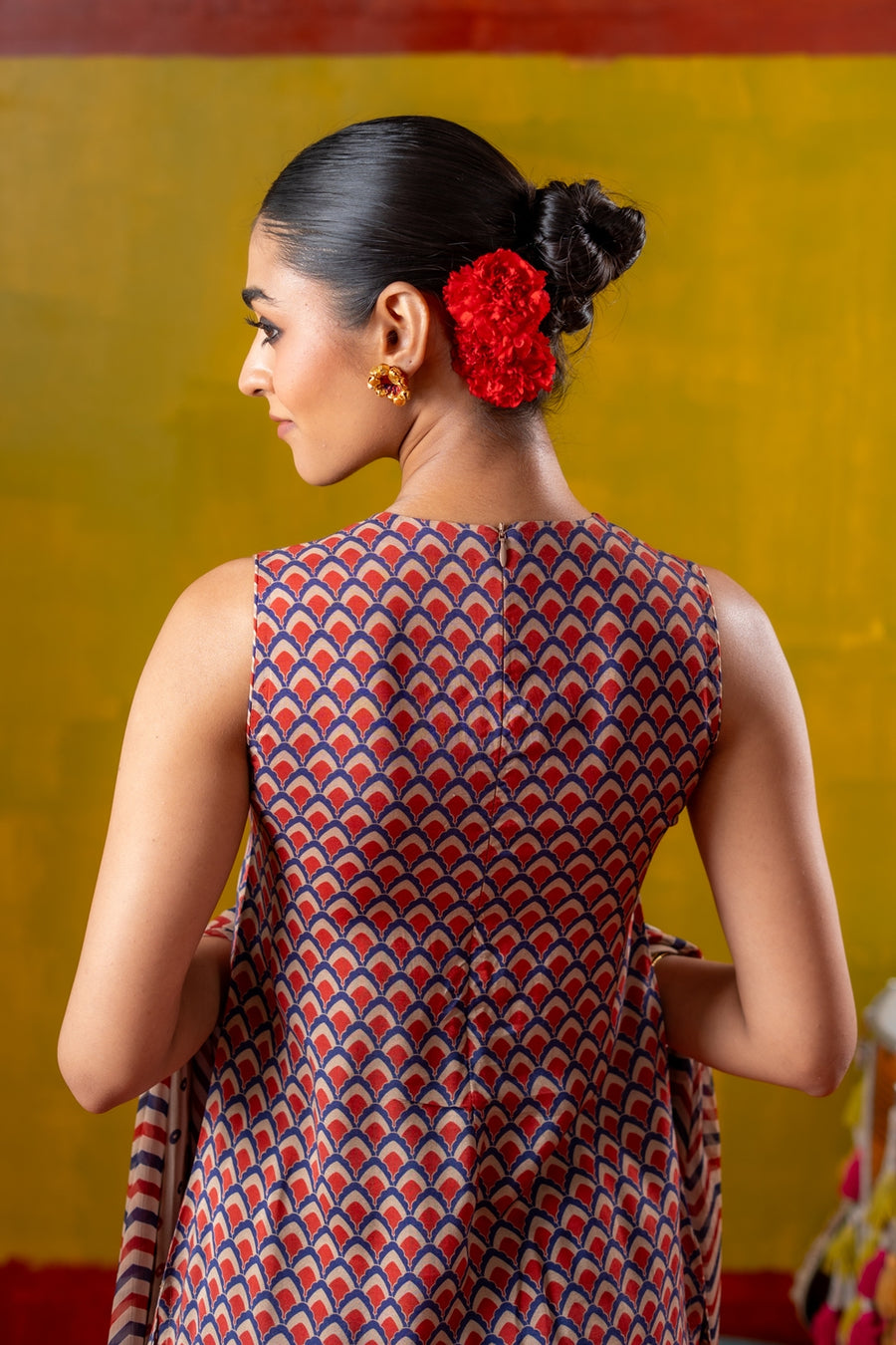 JHANJHAR KURTA WITH FARSHI SALWAR SET OF 3