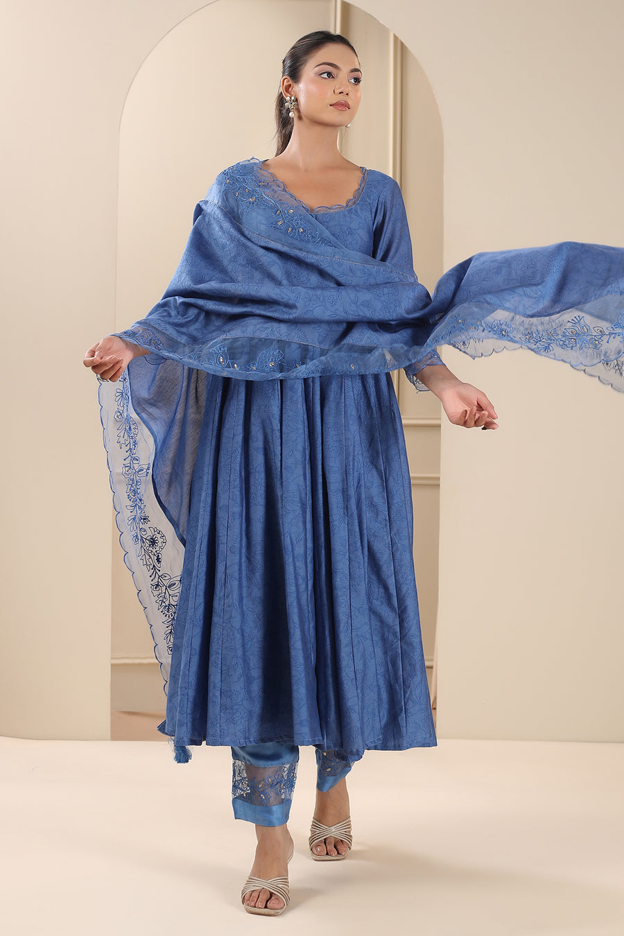 Piyali Anarkali set of 3 °