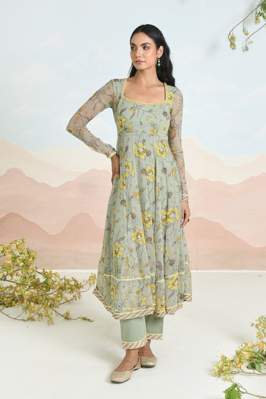 SUNPETAL ANARKALI - SET OF 3