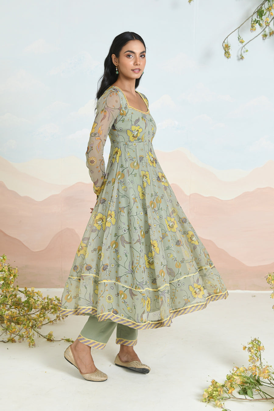 SUNPETAL ANARKALI - SET OF 3