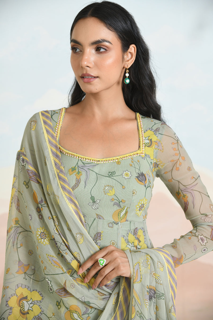 SUNPETAL ANARKALI - SET OF 3