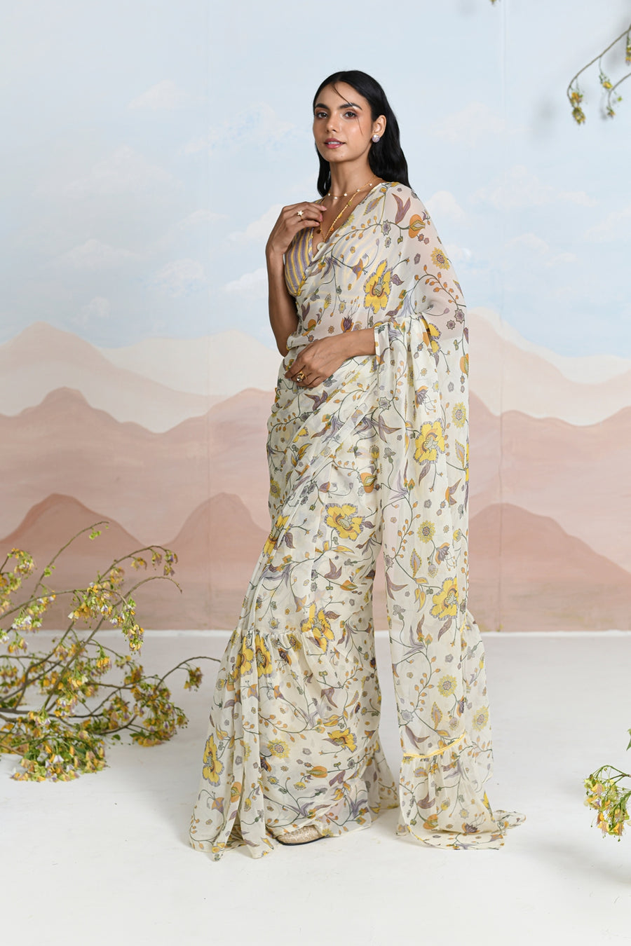 SUNDRENCHED SAREE