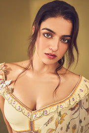 SUNDRENCHED SAREE WITH BUTTERFLY BLOUSE