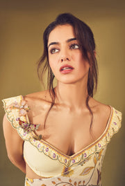 SUNDRENCHED SAREE WITH BUTTERFLY BLOUSE