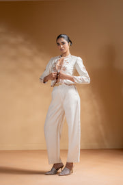 KESHINI BRALETTE & SHEET PANTS & CHANDRA JACKET