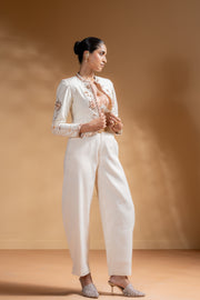 KESHINI BRALETTE & SHEET PANTS & CHANDRA JACKET