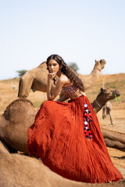 RASM SKIRT WITH KALSHI BLOUSE SET OF 2