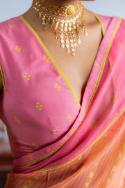 TEEJRI SAREE WITH STITCHED BLOUSE