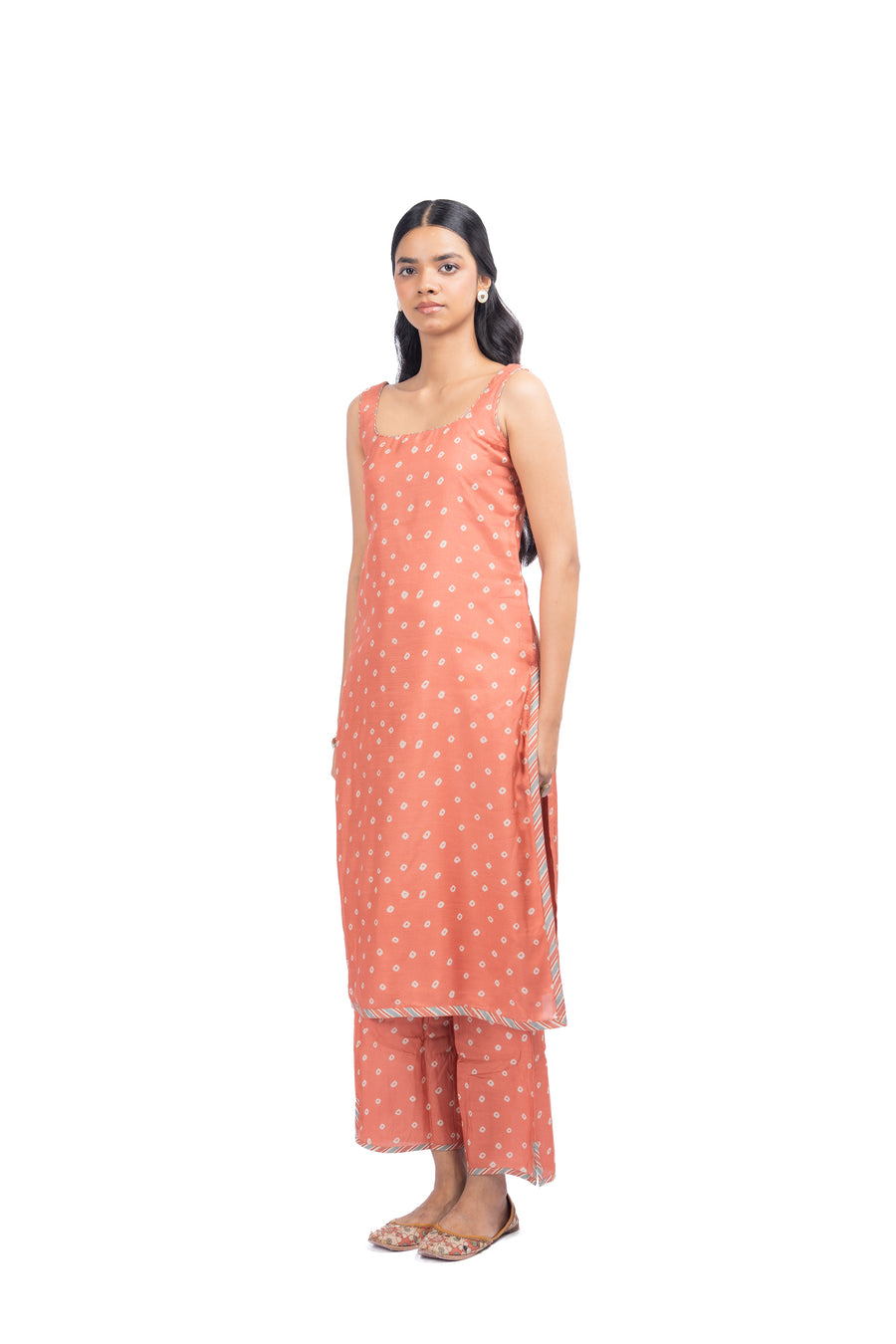 ORANGE MUSLIN - B CHANDRIKA KURTA SET