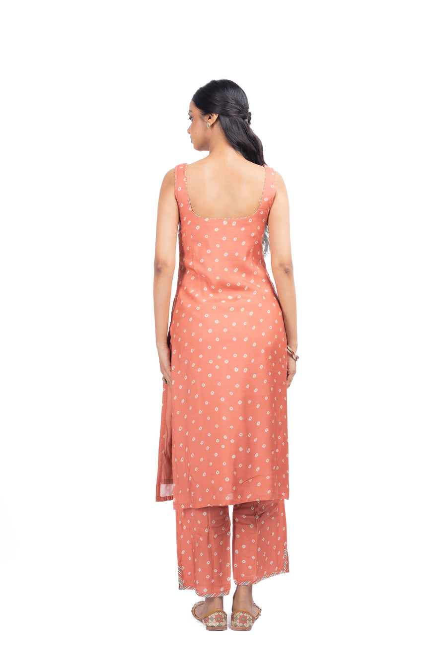 ORANGE MUSLIN - B CHANDRIKA KURTA SET