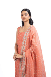 ORANGE MUSLIN - B CHANDRIKA KURTA SET