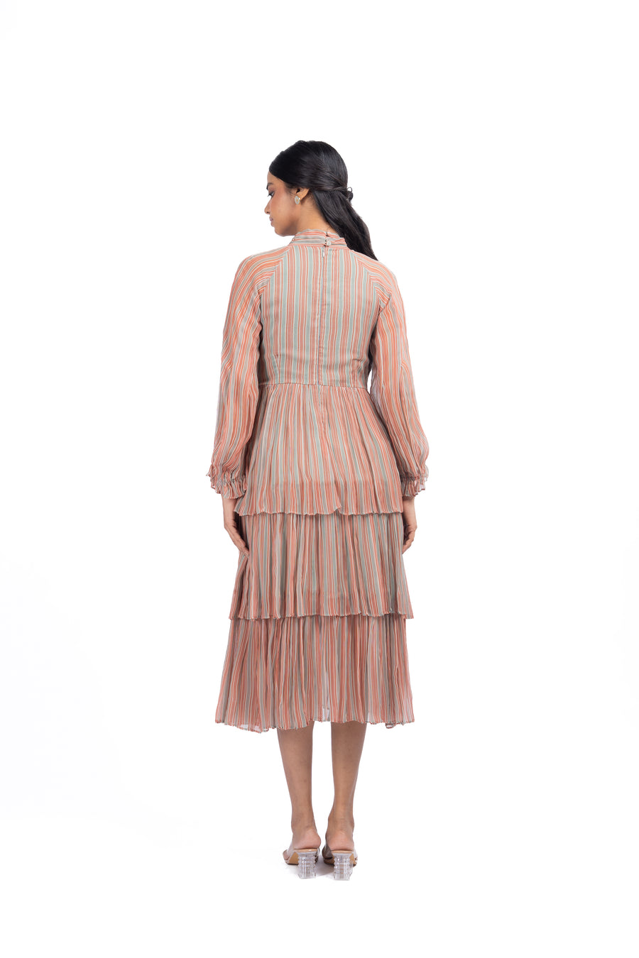 MULTICOLOR CHIFFON GAURANI DRESS