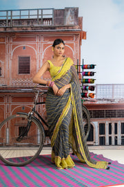 MORBANI SAREE WITH STITCHED BLOUSE