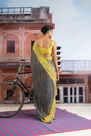 MORBANI SAREE WITH STITCHED BLOUSE