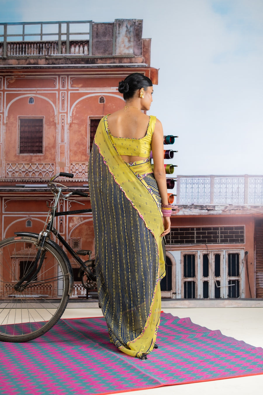 MORBANI SAREE WITH STITCHED BLOUSE