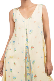 PASTEL YELLOW COTTON MOSS BLISS CO-ORD SET