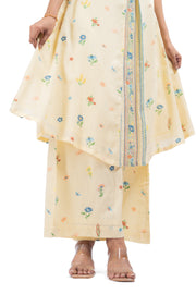 PASTEL YELLOW COTTON MOSS BLISS CO-ORD SET
