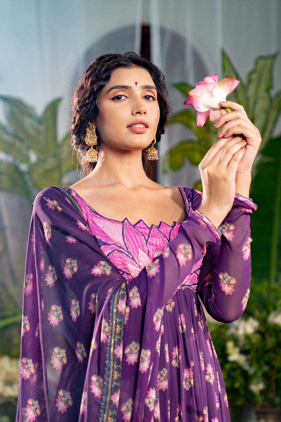 JInal anarkali kurta