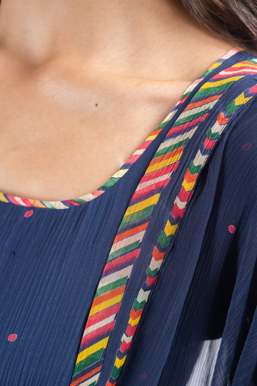Blue Noori Anarkali Kurta