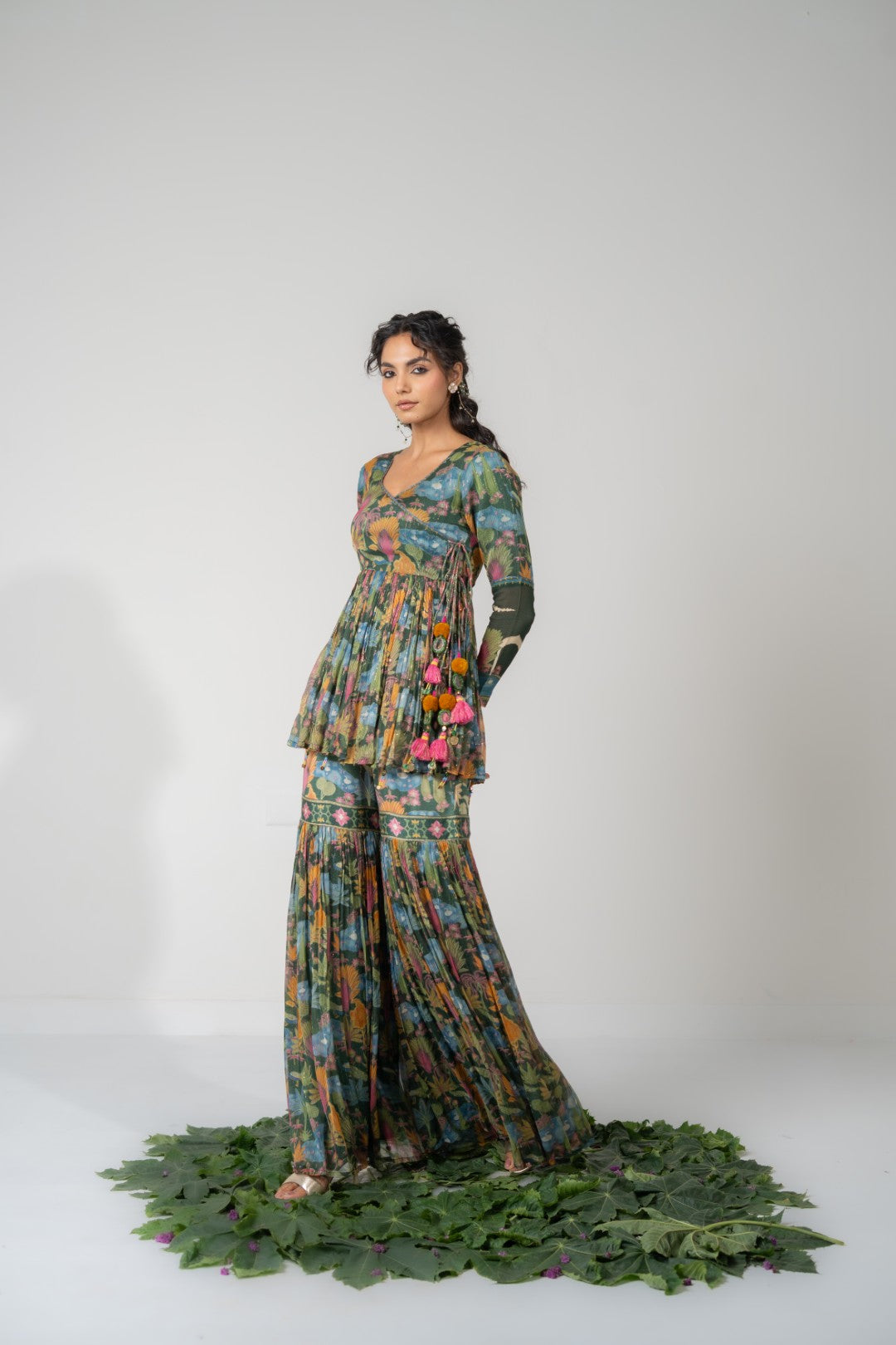 LOTUS GHARARA SET OF 2