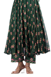 GREEN GEOGRETTE ANSHIKA ANARKALI SET