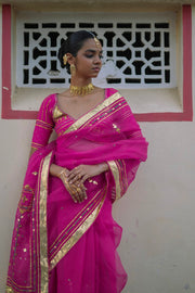 SARGAM SAREE WITH UNSTITCHED BLOUSE