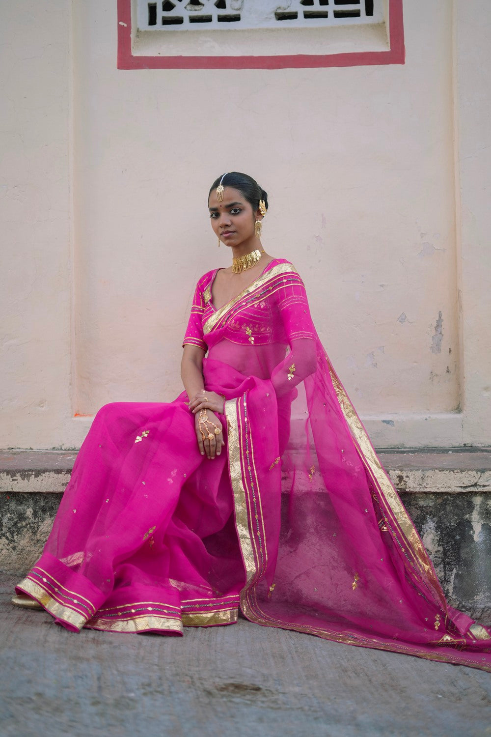 SARGAM SAREE WITH UNSTITCHED BLOUSE