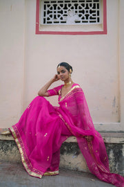 SARGAM SAREE WITH UNSTITCHED BLOUSE