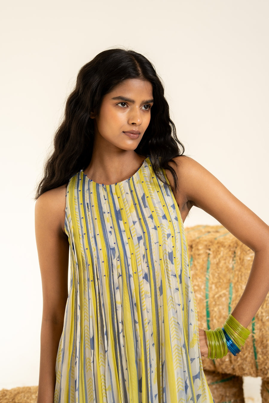INAAYA GREEN DRESS